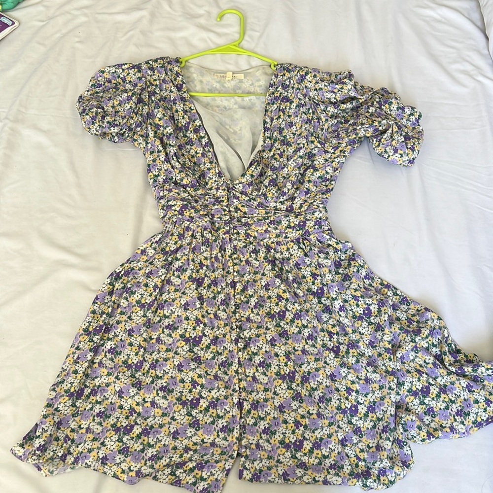 Floral dress worn twice